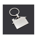 Customized Blank Metal House Shape Keychain Keyring Engraved Logo for Real Estate Gift Key Chain