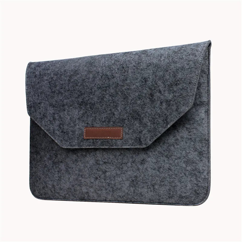 Wholesale Envelop Style Woolen Laptop Sleeve case Bag for Macbook 13 14 15 16 Inches