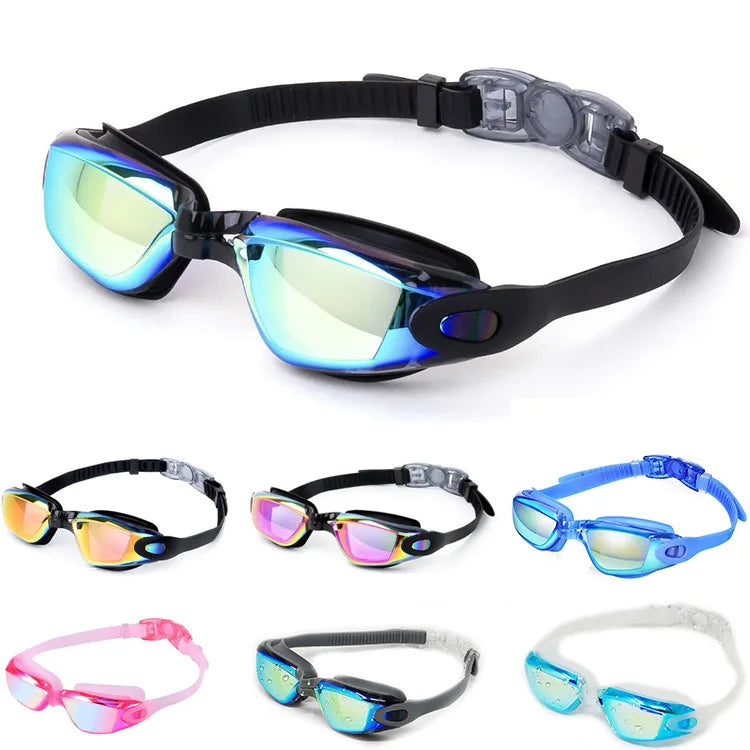 Professional Anti Fog No Leaking UV Protection Swimming Glasses Wide View Swim Goggles for Women Men Adult Youth Kids