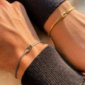 Chancy New Trendy Classic Stock Couple Bracelet Set Knot Button Design Stainless Steel Matching Love Jewelry Colorfast Wholesale