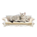 OEM ODM Eco-Friendly Corrugated Cardboard Sofa Shaped Cat Scratcher Bed Funny Design Custom Sizes DADACAT Brand Carton Packing