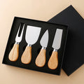 2024 Hot Stainless Steel Cheese Knives Mini Sandwich Spreader Kitchen Dessert Tool Wooden Handle Butter Cheese Slicer Knife