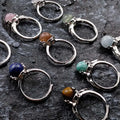 Wholesale Natural Colorful Rose Quartz Crystal Ring Fine Jewelry for Women