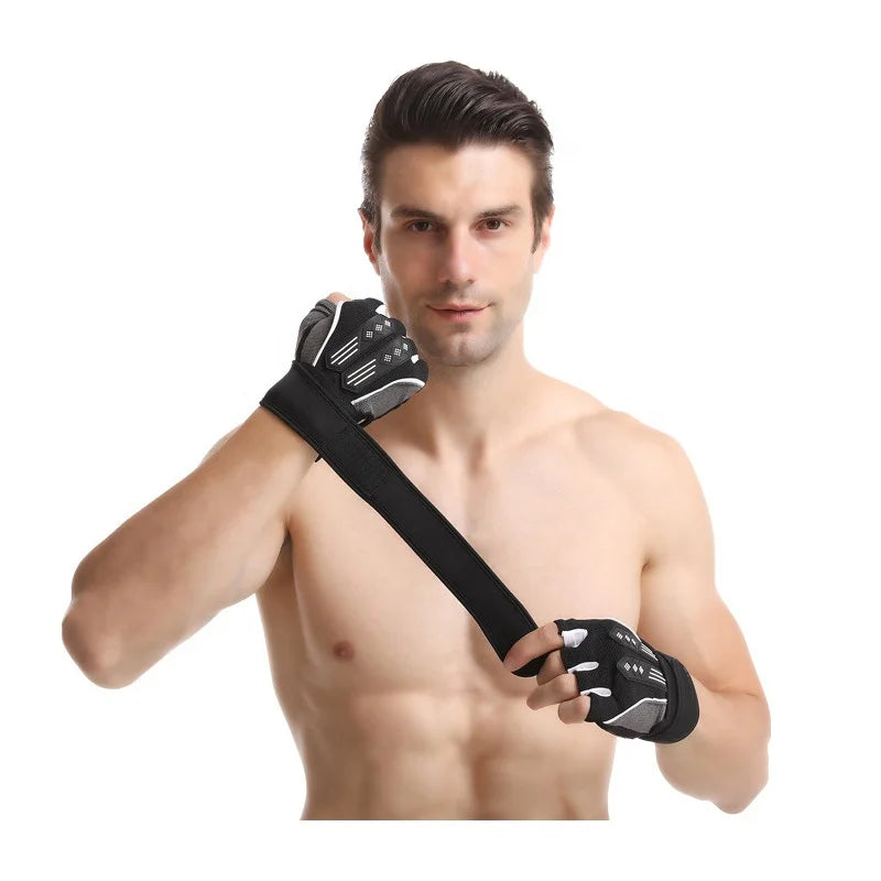 Gym Half Finger Weight Lifting Fitness Accessories Gloves Hand Gloves Palm Fit