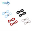 Eyeglasses Chain Ends Anti Slip Silicone Spring Rubber Connector Holder Retainer for Sunglasses Cords Glasses Straps
