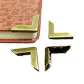 Factory Supply 26 X 26 X 4.0mm Antique Brass Metal Corner Protector for Book Cover