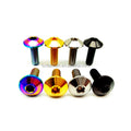 Pabrik Produksi M4/M5/M6/M8/M10 Biru Tua Titanium Alloy Disc Head Baut Piringan Sepeda Motor Kawasaki Grosir Sekrup