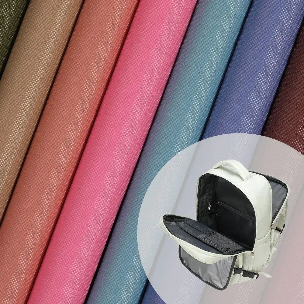 210D Nylon Oxford Fabric PVC Backing 420D 120Grams Waterproof Stripe Woven 120Grams Waterproof for Sportswear Cosmetic Bag Girls