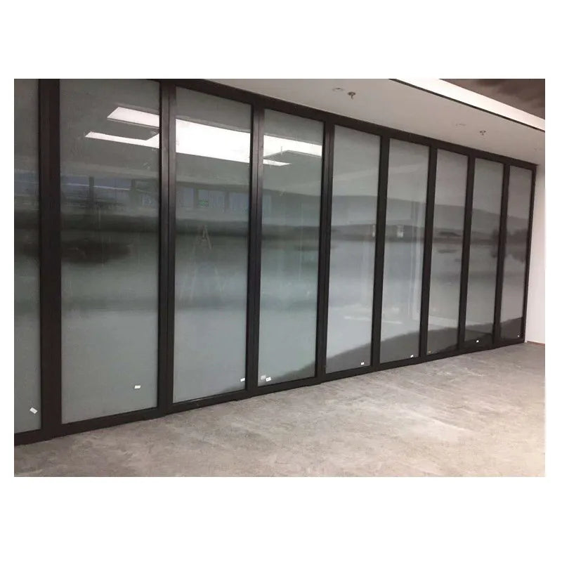 Modern Design School Conference Room Operable Movable Sliding Partition Foldable Office Glass Wall System Hall Villa Living Room