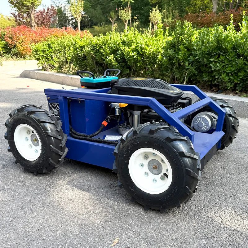 The Latest Wheeled Automatic Cruise Lawn Mower Professional Factory Supports Customized Lawn Mower 9HP High Power