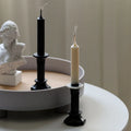 B-3376 7.08in 18cmChurch Party Handmade DIY Craft Clay Candle Making Long Pole Stripe Candle Mold Soap Making Large Cylinder Rib
