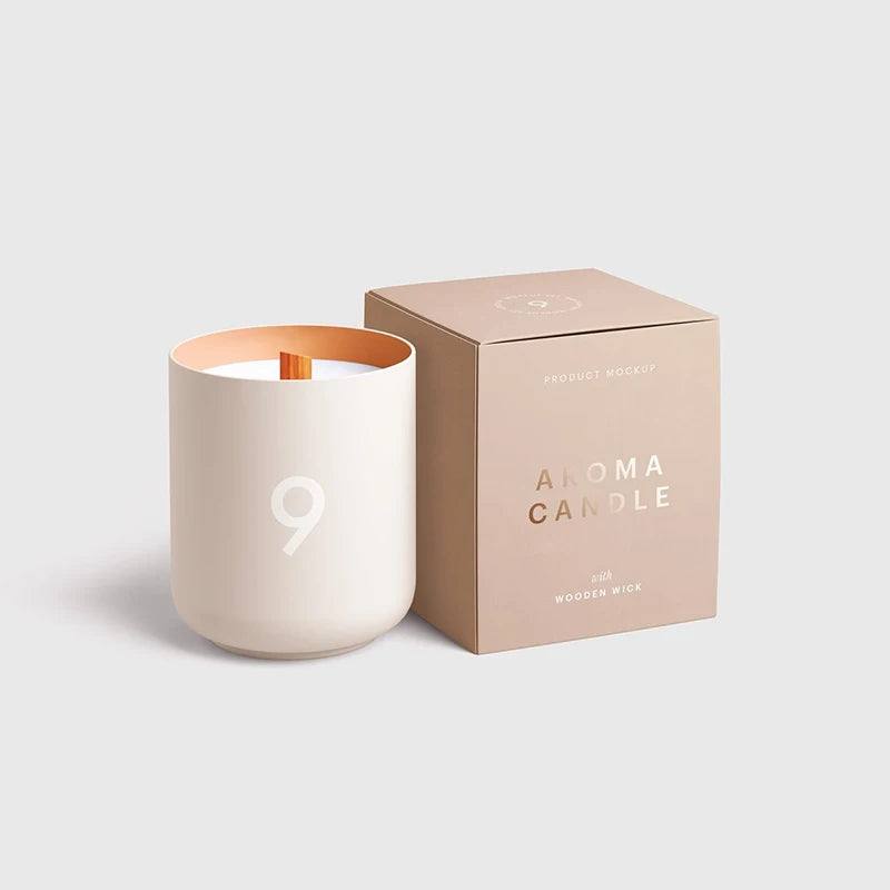 Free Sample Cheap Custom Logo Printed Made Candle Packaging Boxes Candle Gift Candle Box