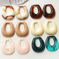 Low Price 29*25mm Hollow Geometric Shape Charm DIY Resin Findings for Earrings Phone Case