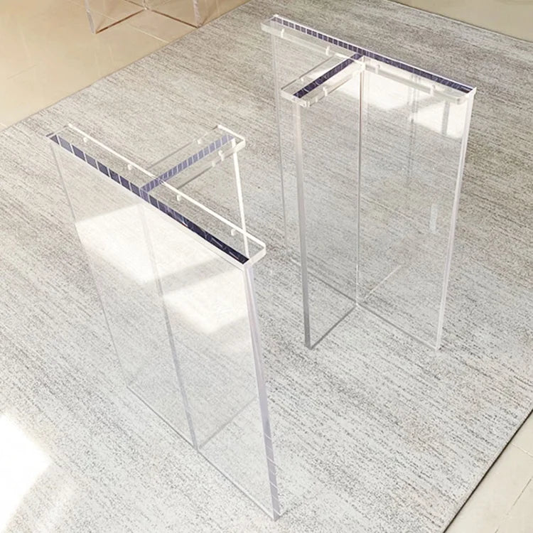 Customized Square Acrylic Sofa Feet 8 Inch Stand Legs for Bed Side Table Night Table Antique Modern Furniture Decor