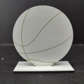 RubySub Custom Eco-Friendly MDF Basketball Stand Wooden Photo Plaque for Sublimation Unique Blank Basketball Display Wood Frame