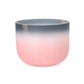 Raysen QCB-1 Black Pink Gradient Frosted High Purity Quartz Crystal Singing Bowl Yoga Sound Therapy Musical Instrument Accessory