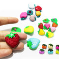 Lovely Wholesale Price Colorful apple Strawberry Cherry Design Shank Plastic Fruit Buttons for Kids Clothing