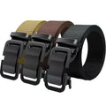 Men's Fabric Belt Outdoor Metal Buckle Tactical Belt Cheap Hunting Hiking Sports Strap Belts for Men