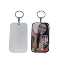 Father's Day Gifts DIY Picture Frame Sublimation Memorial Mobile Keychain Blank Acrylic Keychain Charms