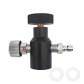 Soda Stream Tank Cylinder Fill Station On/Off Refill Adapter with Durable Design for Co2/Air Gas Quick Charging QD/Bleed Valve