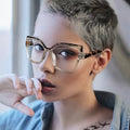 Candy Color Cat Eye Eyeglasses Frames for All Face Anti Blue Light Glasses Women Spring Foot Large Butterfly Eyeglasses Frames
