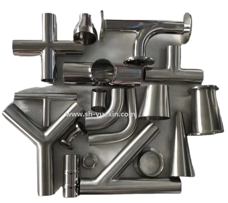Sanitary Food Grade Lab Concentric Eccentric Weld Reducer Conical Reducing Stainless Steel Equal Tee