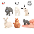 Wholesale Solid PVC Simulation Safari Figures Rabbit Animal Toy Figurines