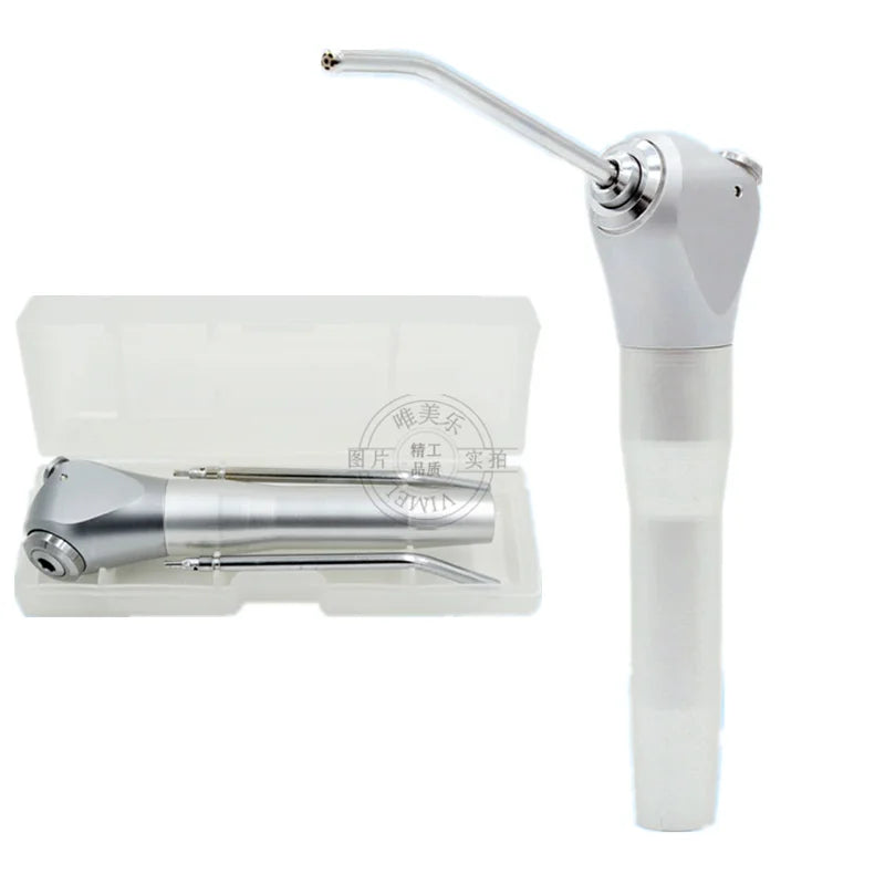 Dental Chair Unit Triple Syringe Handpiece Stainless Steel 3 Way Air Water Spray +2 Nozzles Tips Tubes Dentist Tool