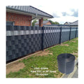 UNEED 19cm*26m PP Tape Fence Privacy Hard PVC Strip Screen Garden Fence