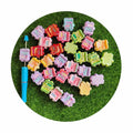 100pcs Cute Pizza Bear Cupcake Burger Horizontal Hole Resin Beads for Pens DIY Beaded Pen Jewelry Accessories Wholesale