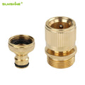 SUNSHINE Screw Thread Pipe Coupling Plug Plastic Connectors Water Pipes and 3/4 Inch Quick Connector Brass Garden Hose Fittings