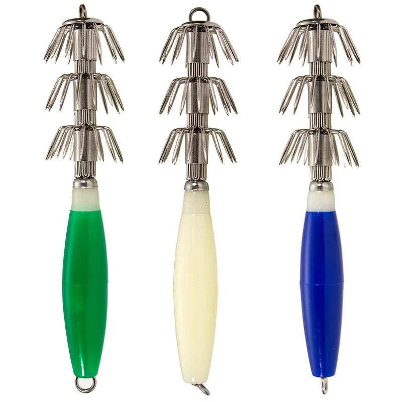 New Design 155mm Luminous Squid Fishing Hooks Octopus Hooks Squid Jig Lures