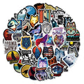 50Pcs Cool Wild Wolf Animal Graffiti Label Sticker for Boy Luggage Laptop Helmet Car Phone Diy Decor Stickers Vinyl