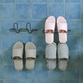 Wall-mounted Metal Bathroom Storage Shoe Rack Household Shelf Bathroom Wall-mounted Storage Tool Shoe Bracket Storage Rack
