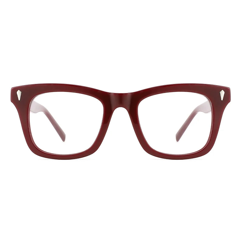 Luxury Men Square Glasses Frame Acetate Business Eyeglasses Eyewear Anti Blue Light Eye Glasses