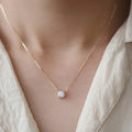 Fashion Trendy 925 Sterling Silver Necklaces 14K Gold Plated 4 Claw Diamond Zircon Choker Necklace for Women