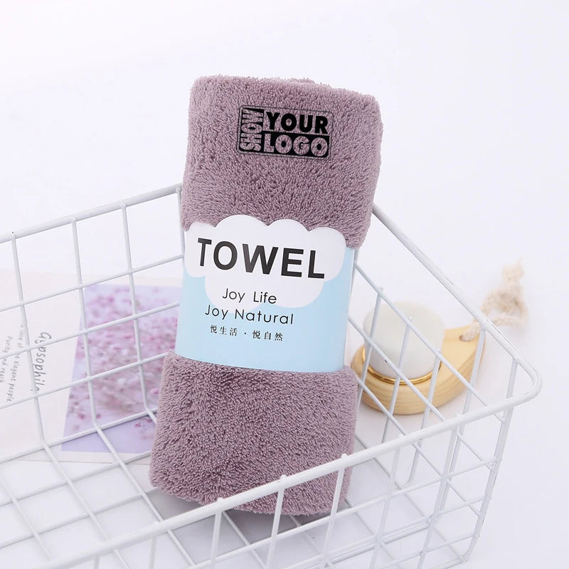 Ultra Soft Highly Absorbent Quick Dry Towels Clearance Prime Fluffy Custom Logo Salon Towel With Your Logo Hand Towels