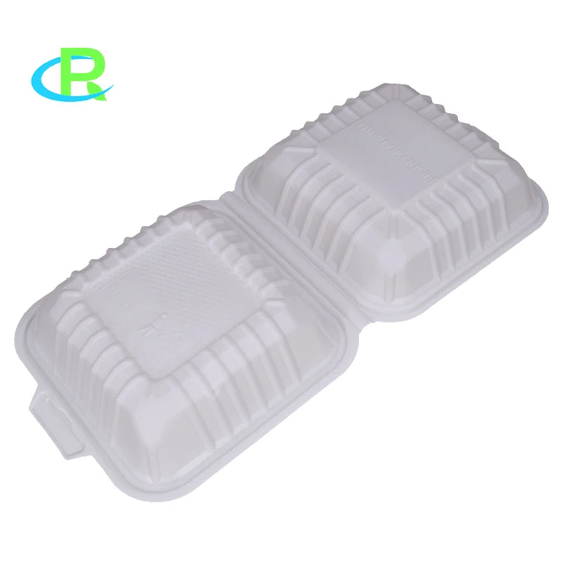 Wholesale Disposable Corn Starch Lunch Box Biodegradable Takeout Food Container for Takeaway
