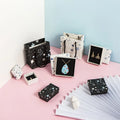 Luxury Star Printing Jewelry Paper Gift Box Jewelry Earrings Ring Pendant Bracelet Packaging Paper Box With Sponge