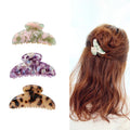MiDairy 10cm Alloy Cellulose Acetate Shell Elegant Hair Claw Jaw Clips Grips