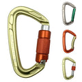 CLIWIZ 24kN D Custom Hiking Outdoor  Safety Snap Hook Clip logo Screw Locking Aluminum Alloy Carabiner SGM7101SERIES