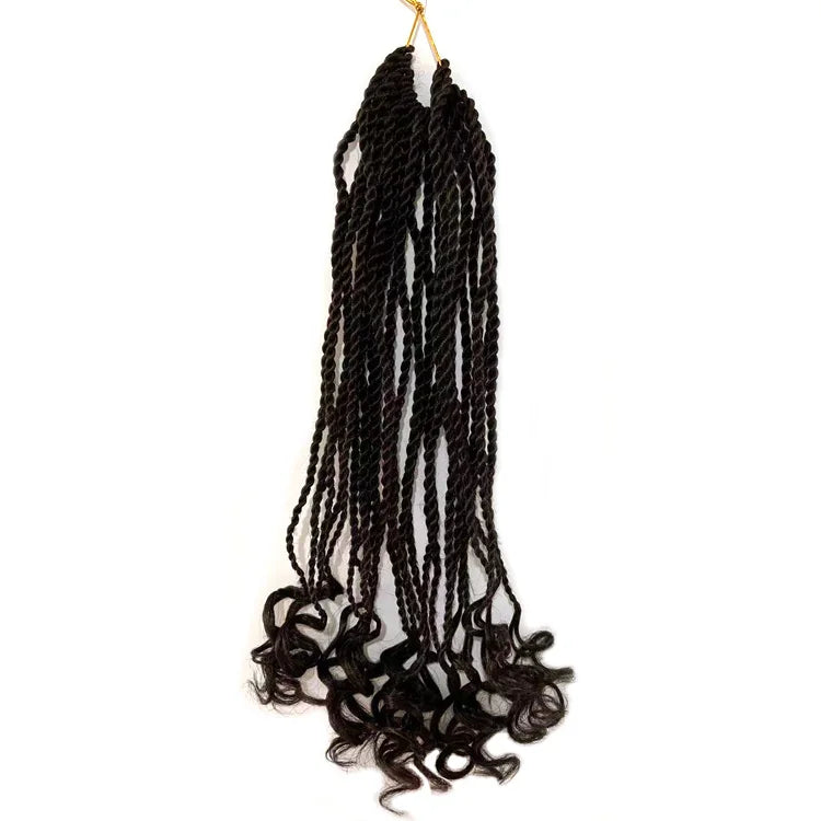 Hot Sell Synthetic High Temperature Fiber Dreadlocs Hair Extension Senegalese Twist Crochet Braid Hair Machine Double Weft 22