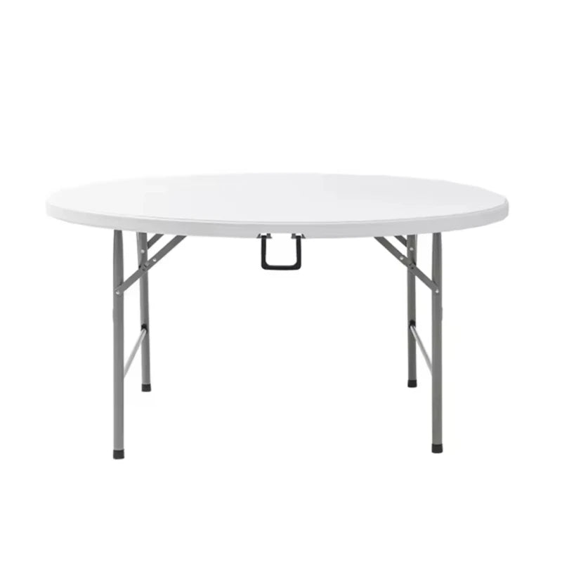 Outdoor 4ft 6ft Portable Round Plastic White Folding Wedding Party Table For Events