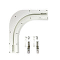 Modern Slide Curtain and Blind Track for Corner Windows 90/135 Degree ARC for Hotels Hospitals Decorative Feature Available
