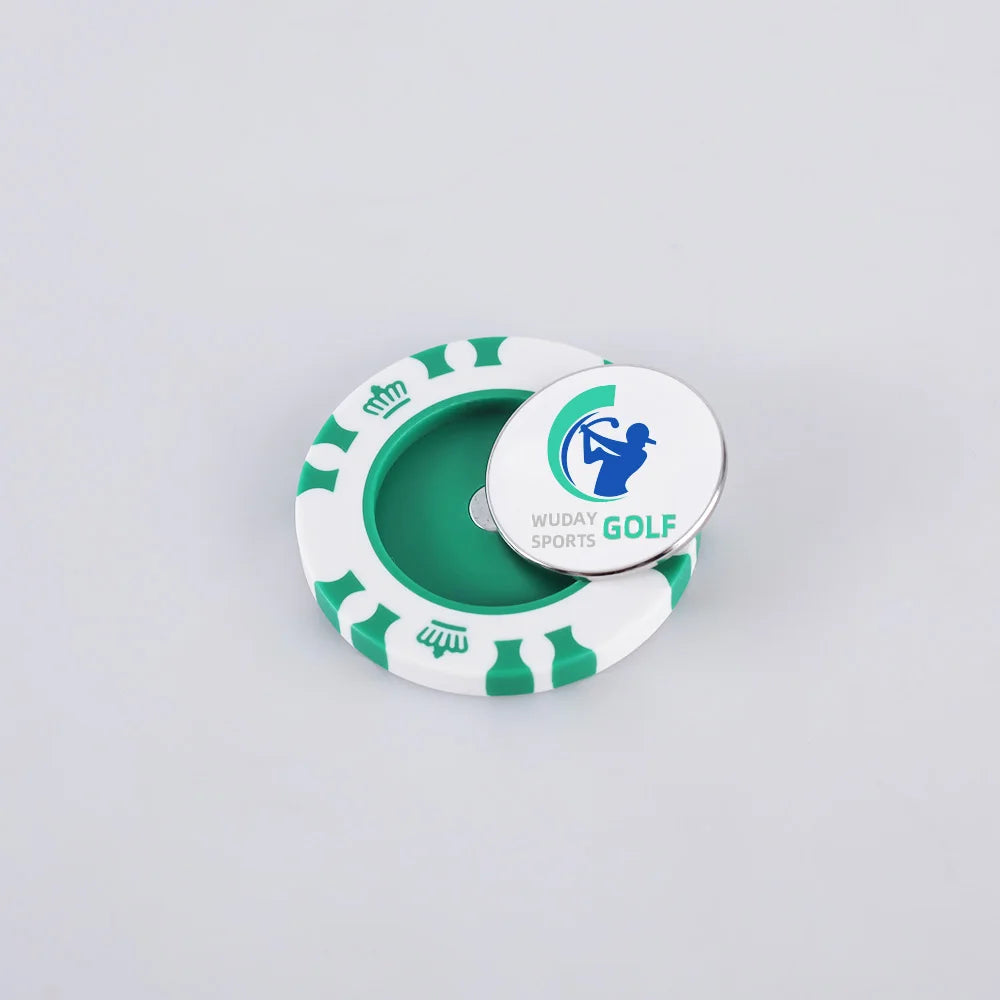 High Quality Stainless Steel Customized Logo Golf Ball Marker with Lightweight and Anti-Slip Design for Outdoor Use