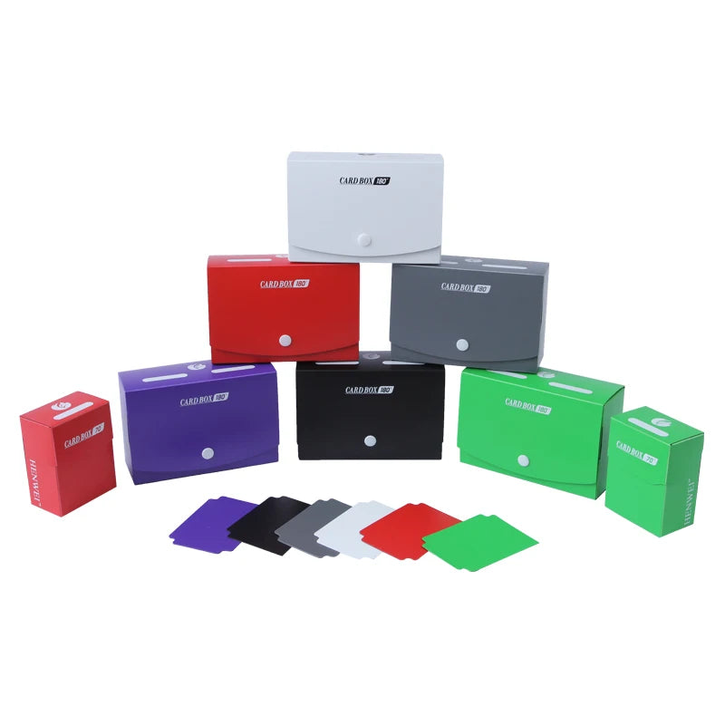 High Capacity PP Material Plastic Storage Deck Box Custom Solid Color Collection Gathering Board Game Card Tray