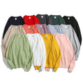 Custom Embroidered Printed Unisex Plain Blank Cotton Healthy Fabric Drop Shoulder Outdoor Streetwear Mens Crewneck Sweatshirt