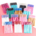 50pcs Glitter Eyelash Brush Wholesale Mascara Brushes Disposable Fluffy Brush for Lashes