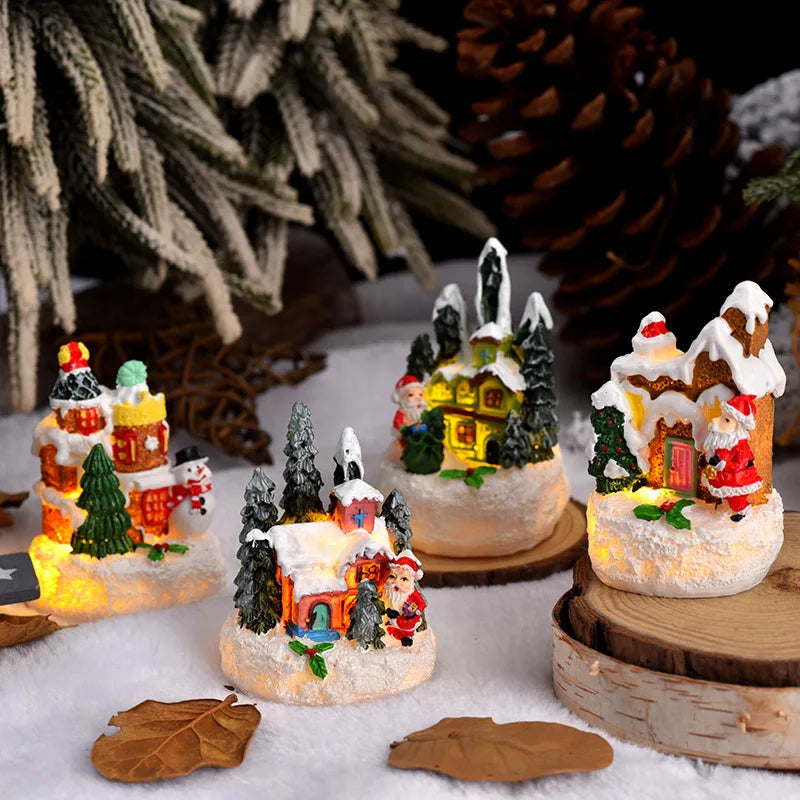Santa Claus Luminous Ornament for Christmas Home and Study Bedside Night Light New Year Society Christmas Gift for home decor