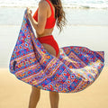 Custom Recycled Beach Towels Microfiber Printed Oversized Sand Free Waffle Beach Towel